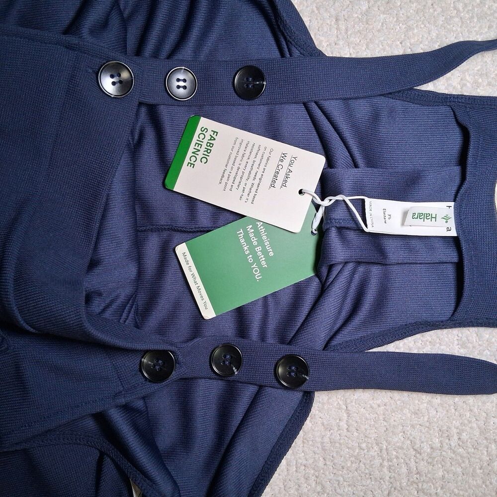 NWT Overalls Jumpsuit Sz S Navy Casual Minimalist Oversized Lounge Oversized - Picture 5 of 9